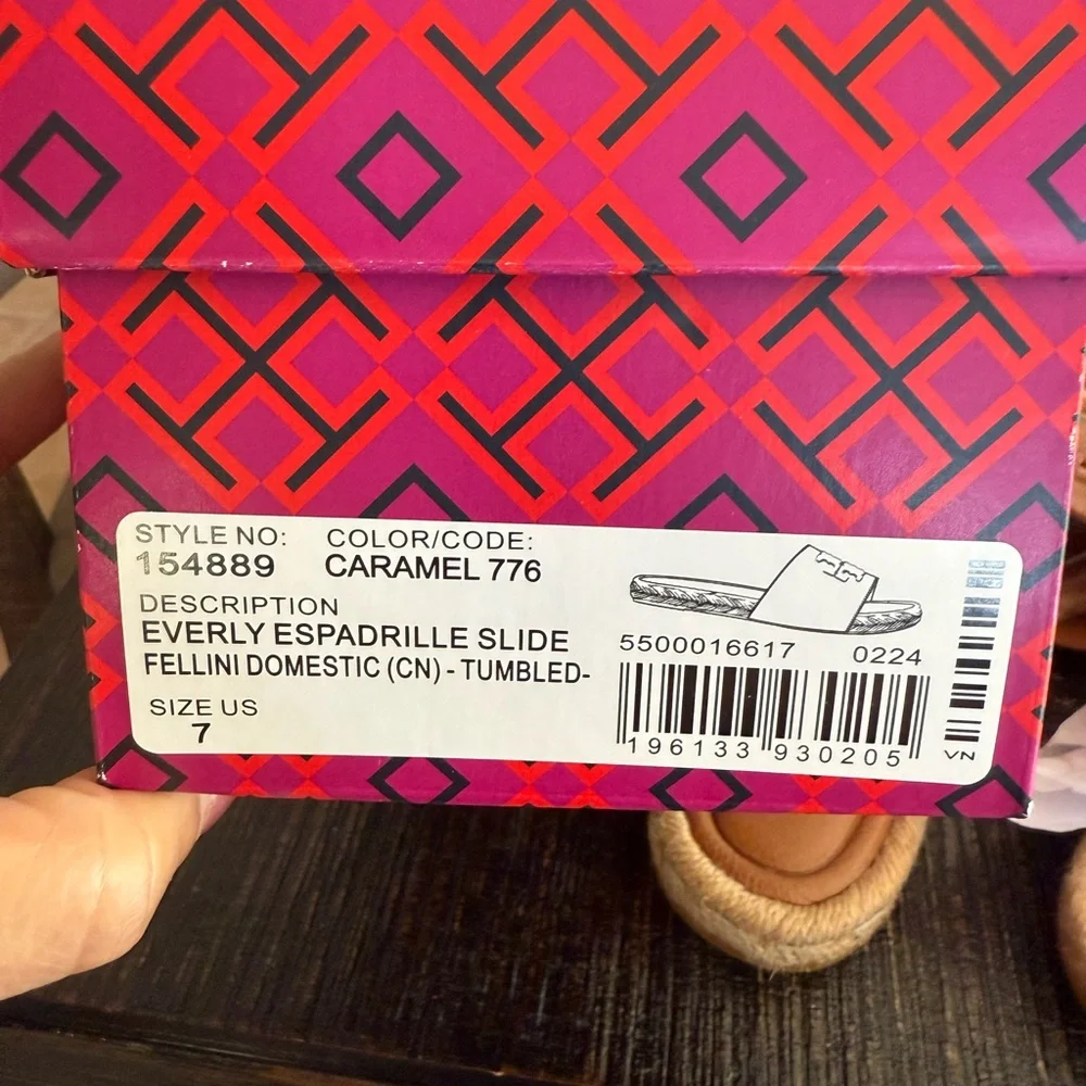 Tory Burch Caramel Espadrille Flats - Picture 2 of 2